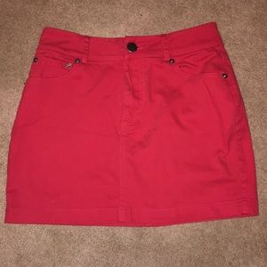 Red denim skirt!!! In great condition!!